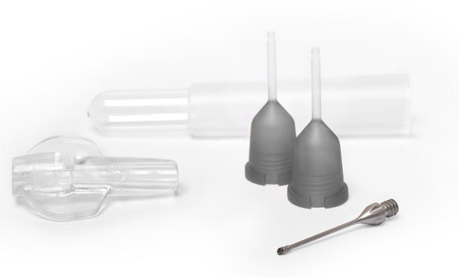 2.4 mm Disposable phaco set with 30° straight flared needle