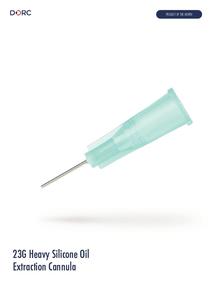 POM flyer 1272.HSE06 Heavy Silicone Oil Extraction cannula 23G