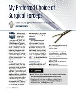 My Preferred Choice of Surgical Forceps (Extended reach – Wide grip) from Retina Today October 2019